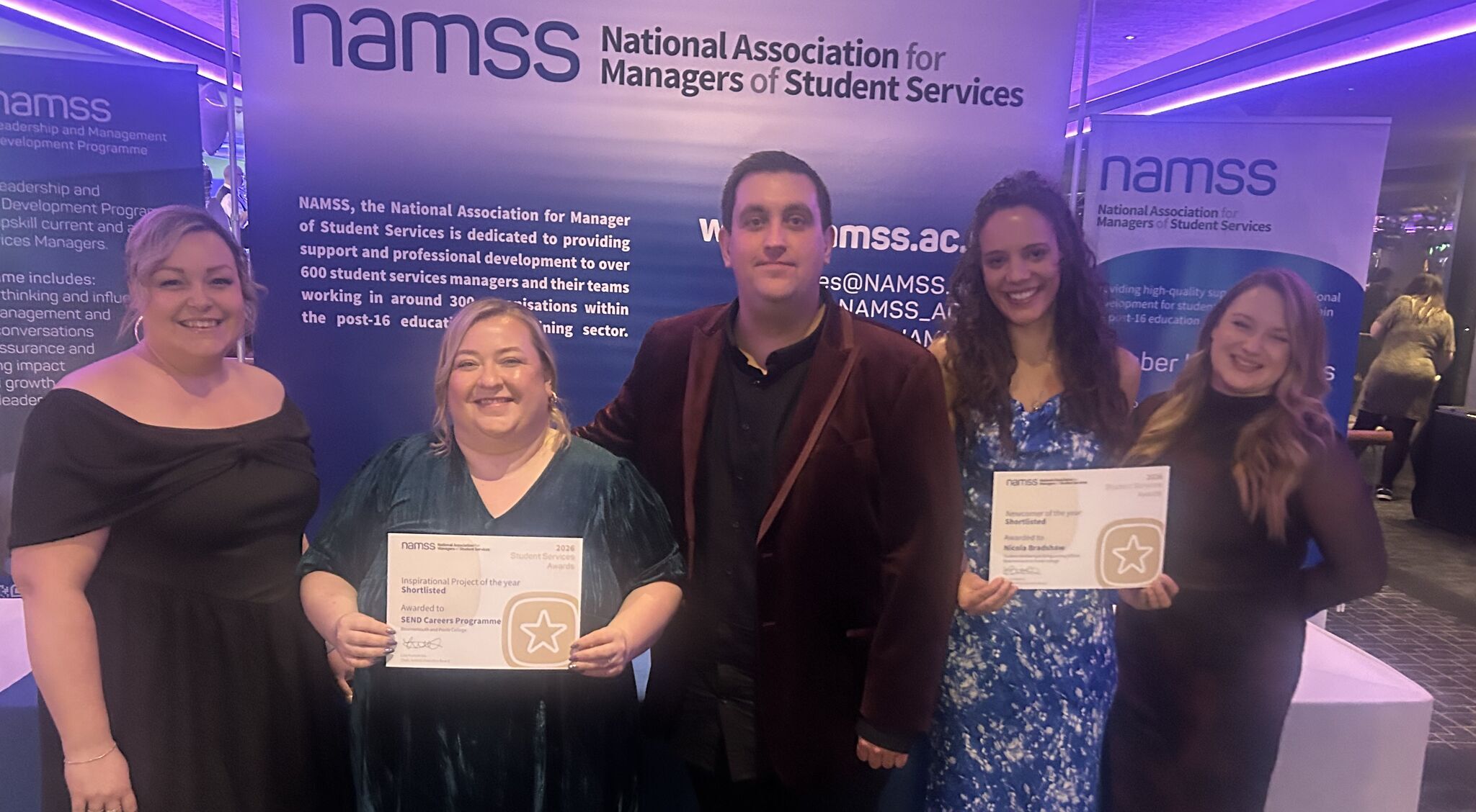 Student Experience Team at 2026 NAMSS Awards