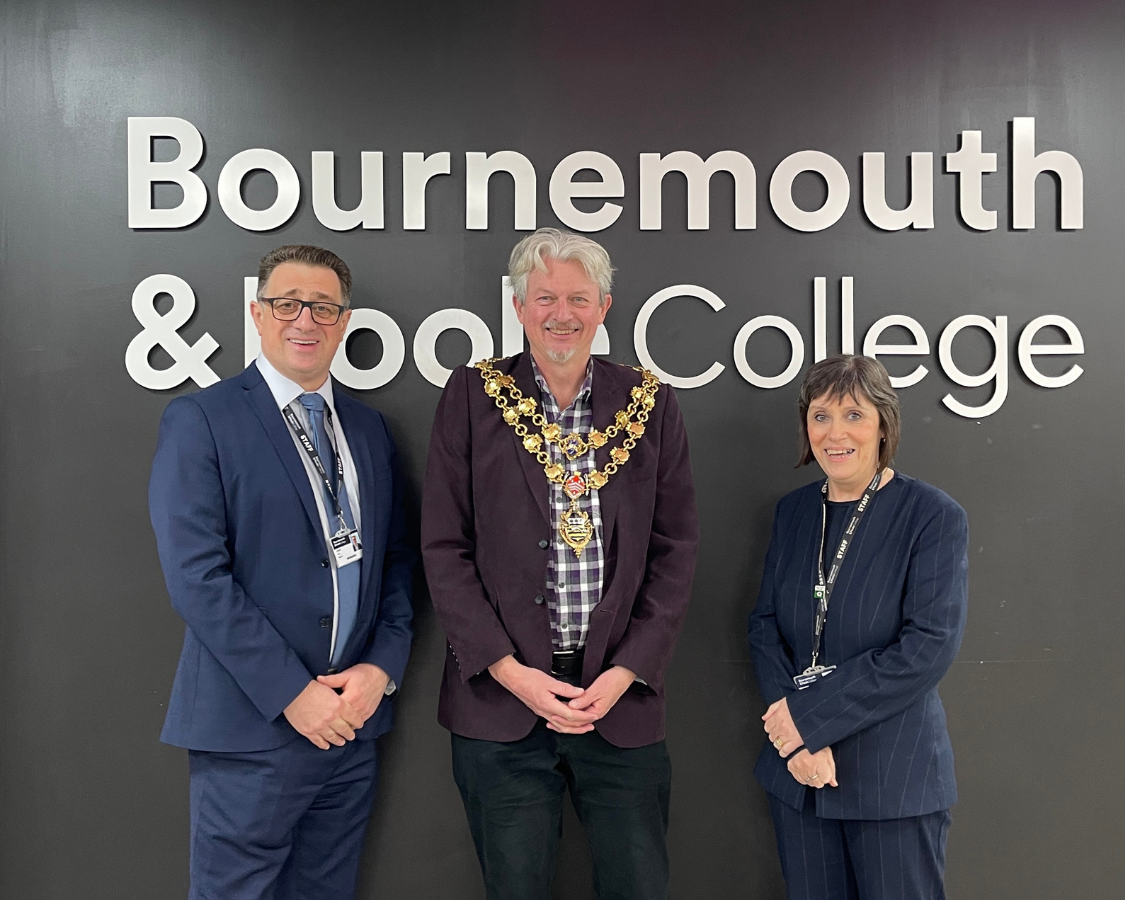 Mayor of Poole with Phil Sayles and Debbie Smith