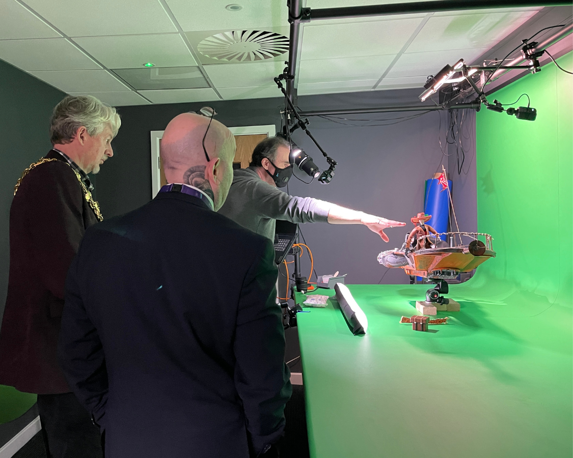 Mayor of Poole Visits Degree-Level Animation Suite