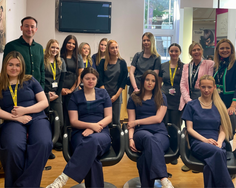 Tom Hayes MP with Hair Students