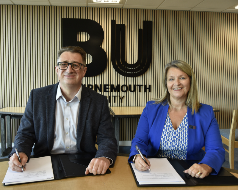 Phil Sayles and Professor Alison Honour